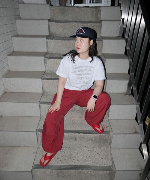 CHICKS(チックス)の「アッセンブルレタリングオーバー半袖ホワイト(Tシャツ/カットソー・レディース・ホワイト・ONE SIZE/TWO)」の12枚目の写真