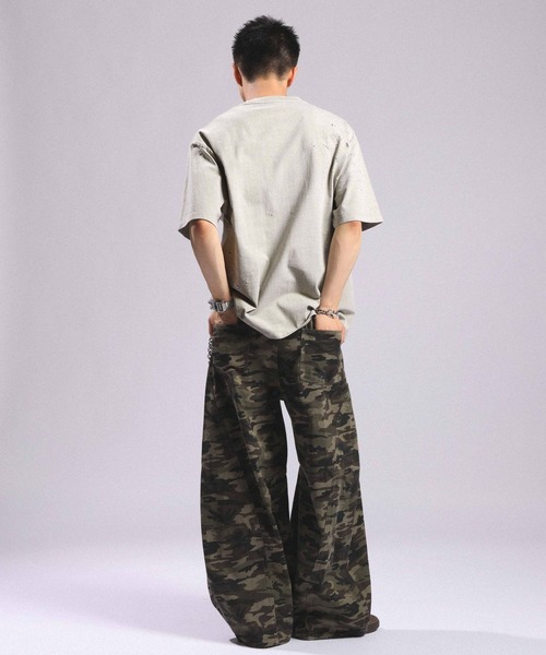 RAGEBLUE(レイジブルー)の「Pigment Damage Logo T-Shirt/ピグメント加工ダメージロゴTシャツ(Tシャツ/カットソー・メンズ・ブラック/レッド/ライトグレー・MEDIUM/LARGE)」の20枚目の写真