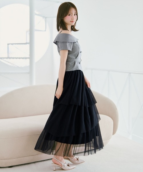 WILLSELECTION(ウィルセレクション)の「アシメティアードチュールスカート(スカート・レディース・ピンク/ブラック/オフホワイト・FREE)」の22枚目の写真