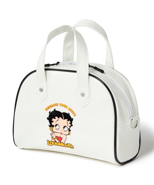 BETTY BOOP(ベティ・ブープ)の「【Loudmouth:ラウドマウス】ベティ・ブープ / BETTY BOOPコラボカートバッグ ゴルフ カジュアルボストンバッグ(トートバッグ・レディース・オフホワイト/レッド/ブラック・FREE)」の4枚目の写真