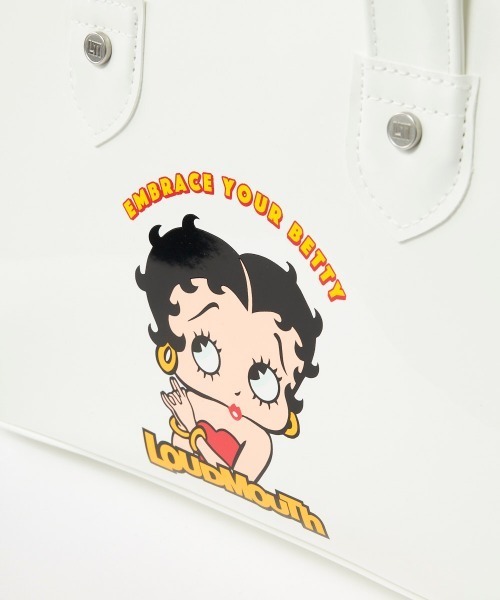 BETTY BOOP(ベティ・ブープ)の「【Loudmouth:ラウドマウス】ベティ・ブープ / BETTY BOOPコラボカートバッグ ゴルフ カジュアルボストンバッグ(トートバッグ・レディース・オフホワイト/レッド/ブラック・FREE)」の6枚目の写真