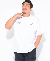 Tシャツ 半袖 メンズ 大きいサイズ 2ポイント刺繍 クルーネック カットソー B＆T CLUB (ビーアンドティークラブ)