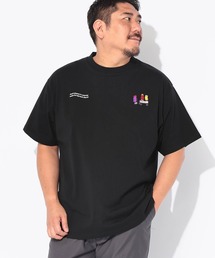 Tシャツ 半袖 メンズ 大きいサイズ 2ポイント刺繍 クルーネック カットソー B&T CLUB (ビーアンドティークラブ)
