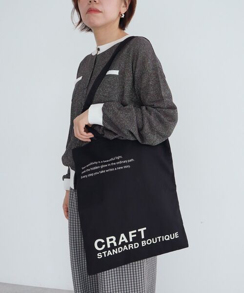 CRAFT STANDARD BOUTIQUE（クラフトスタンダードブティック）の「クラフトロゴトートバック（トートバッグ・レディース・ナチュラル/グレー/ピンク/ブラック/ライトグリーン/ブルー・FREE）」の14枚目の写真