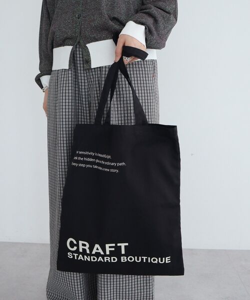 CRAFT STANDARD BOUTIQUE（クラフトスタンダードブティック）の「クラフトロゴトートバック（トートバッグ・レディース・ナチュラル/グレー/ピンク/ブラック/ライトグリーン/ブルー・FREE）」の15枚目の写真