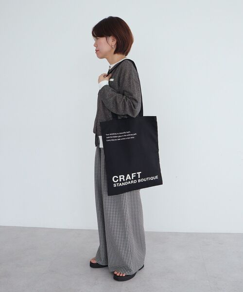 CRAFT STANDARD BOUTIQUE（クラフトスタンダードブティック）の「クラフトロゴトートバック（トートバッグ・レディース・ナチュラル/グレー/ピンク/ブラック/ライトグリーン/ブルー・FREE）」の17枚目の写真