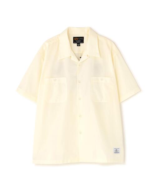 Alpha Industries（アルファインダストリーズ）の「【日本限定】EMB TC WORK S/S SHIRT /EMB TC ワークショートスリーブシャツ（シャツ/ブラウス・メンズ・ネイビー/ブラック/アイボリー・L/XL/2XL/S/M）」の2枚目の写真