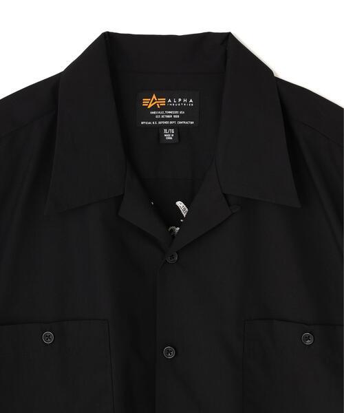 Alpha Industries（アルファインダストリーズ）の「【日本限定】EMB TC WORK S/S SHIRT /EMB TC ワークショートスリーブシャツ（シャツ/ブラウス・メンズ・ネイビー/ブラック/アイボリー・L/XL/2XL/S/M）」の5枚目の写真
