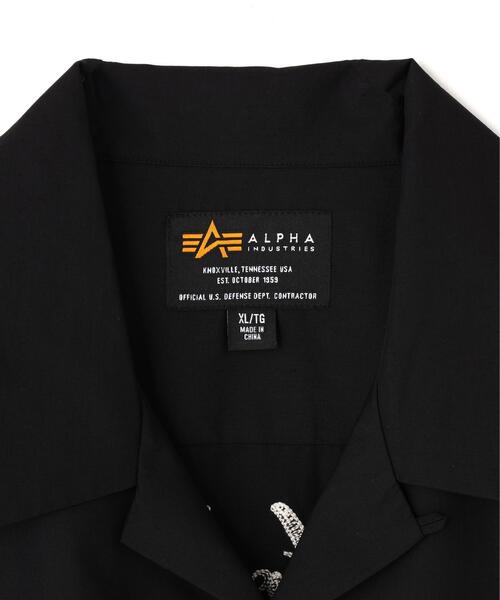 Alpha Industries（アルファインダストリーズ）の「【日本限定】EMB TC WORK S/S SHIRT /EMB TC ワークショートスリーブシャツ（シャツ/ブラウス・メンズ・ネイビー/ブラック/アイボリー・L/XL/2XL/S/M）」の6枚目の写真