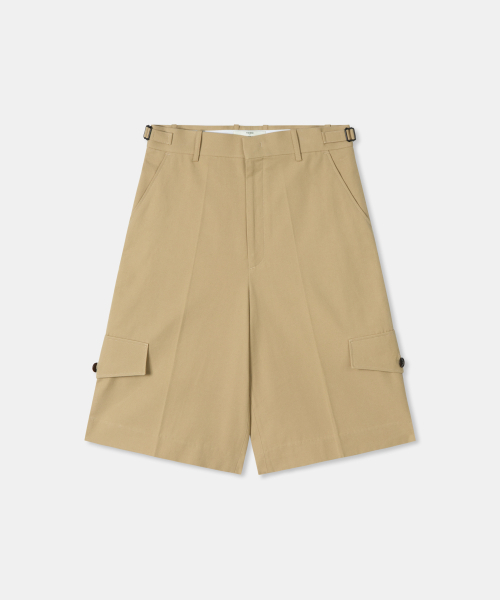 THEENDQUESTION(ジエンドクエスチョン)の「Oxford half pants / BEIGE(その他パンツ・レディース・その他・1/2)」の1枚目の写真