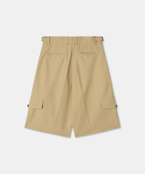 THEENDQUESTION(ジエンドクエスチョン)の「Oxford half pants / BEIGE(その他パンツ・レディース・その他・1/2)」の2枚目の写真
