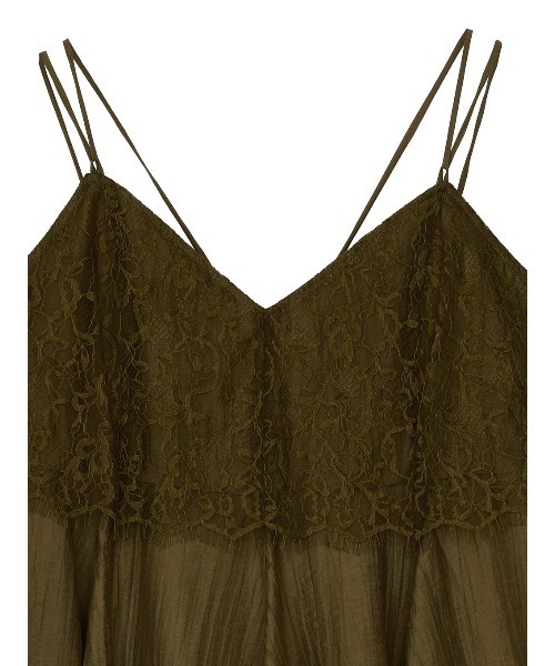 Ameri(アメリ)の「MEDI WIDE LACE CAMI ROMPERS(つなぎ/オールインワン・レディース・ブラック/アイボリー/カーキ・SMALL/X-SMALL/MEDIUM)」の12枚目の写真