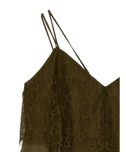 Ameri(アメリ)の「MEDI WIDE LACE CAMI ROMPERS(つなぎ/オールインワン・レディース・ブラック/アイボリー/カーキ・SMALL/X-SMALL/MEDIUM)」の11枚目の写真