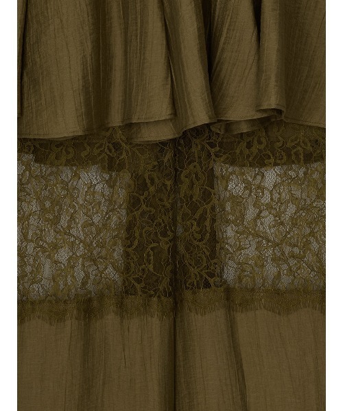Ameri(アメリ)の「MEDI WIDE LACE CAMI ROMPERS(つなぎ/オールインワン・レディース・ブラック/アイボリー/カーキ・SMALL/X-SMALL/MEDIUM)」の6枚目の写真
