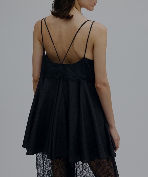 Ameri(アメリ)の「MEDI WIDE LACE CAMI ROMPERS(つなぎ/オールインワン・レディース・ブラック/アイボリー/カーキ・SMALL/X-SMALL/MEDIUM)」の18枚目の写真