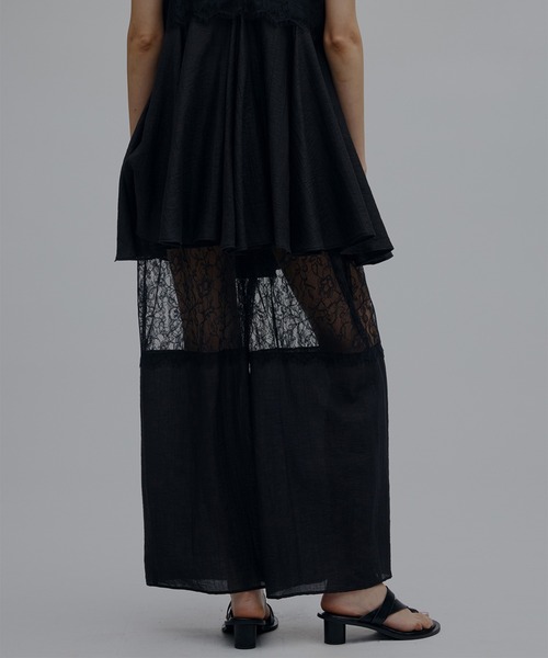 Ameri(アメリ)の「MEDI WIDE LACE CAMI ROMPERS(つなぎ/オールインワン・レディース・ブラック/アイボリー/カーキ・SMALL/X-SMALL/MEDIUM)」の17枚目の写真