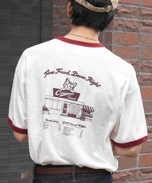 WEGO(ウィゴー)の「WEGO/【26年春夏新作】ワンポイント刺繍リンガーT(Tシャツ/カットソー・メンズ・アイボリー/ホワイト・MEDIUM/LARGE)」の18枚目の写真