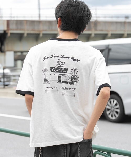 WEGO(ウィゴー)の「WEGO/【26年春夏新作】ワンポイント刺繍リンガーT(Tシャツ/カットソー・メンズ・アイボリー/ホワイト・MEDIUM/LARGE)」の17枚目の写真