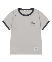 モレンテボタンリンガー半袖Tシャツ(2カラー)