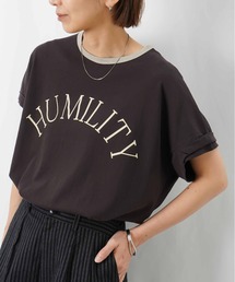 LC/LLL ビンテージスラブNECK配色ロゴT/リンガーTシャツ