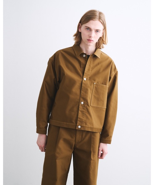 Traditional Weatherwear(トラディショナルウェザーウェア)の「WORK JACKET 001(ブルゾン・メンズ・カーキブラウン・38)」の1枚目の写真