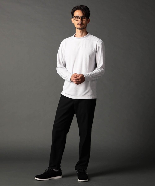 NICOLE CLUB FOR MEN（ニコルクラブフォーメン）の「ミニモックネックカットソー（Tシャツ/カットソー・メンズ・ブルー系/ブラック/シルバーグレー/オフホワイト・LARGE/MEDIUM/X-LARGE）」の7枚目の写真
