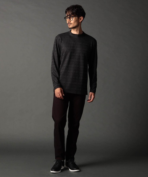 NICOLE CLUB FOR MEN（ニコルクラブフォーメン）の「ミニモックネックカットソー（Tシャツ/カットソー・メンズ・ブルー系/ブラック/シルバーグレー/オフホワイト・LARGE/MEDIUM/X-LARGE）」の8枚目の写真