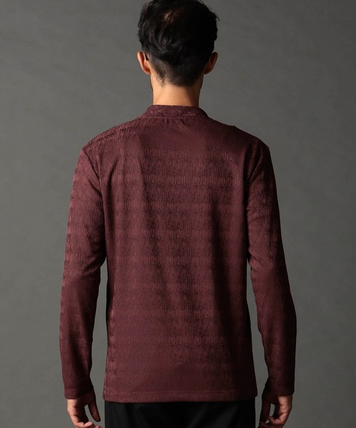 NICOLE CLUB FOR MEN（ニコルクラブフォーメン）の「ミニモックネックカットソー（Tシャツ/カットソー・メンズ・ブルー系/ブラック/シルバーグレー/オフホワイト・LARGE/MEDIUM/X-LARGE）」の10枚目の写真
