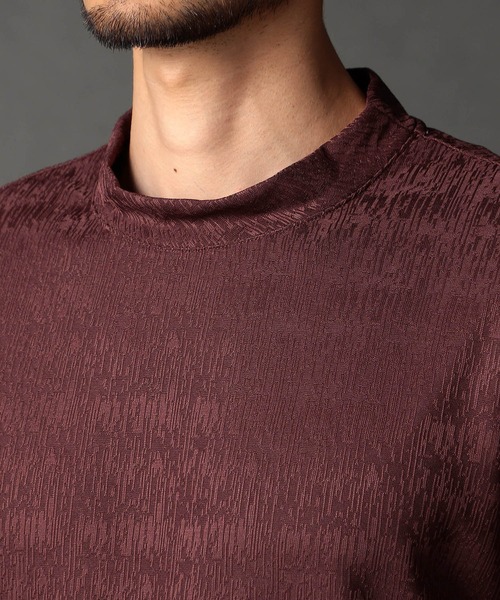 NICOLE CLUB FOR MEN（ニコルクラブフォーメン）の「ミニモックネックカットソー（Tシャツ/カットソー・メンズ・ブルー系/ブラック/シルバーグレー/オフホワイト・LARGE/MEDIUM/X-LARGE）」の12枚目の写真