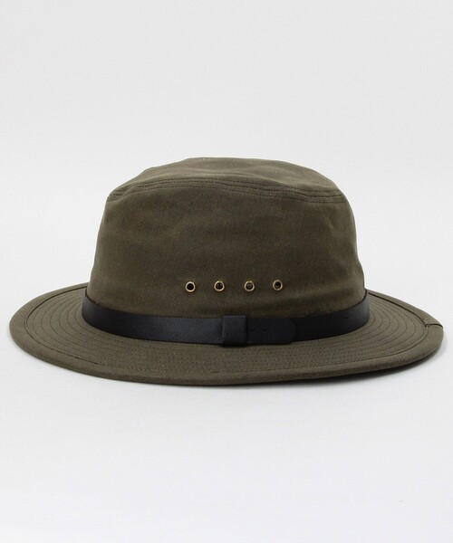 FILSON(フィルソン)の「FILSON/フィルソン Tin Cloth Packer Hat/ティンクロス パッカーハット(ハット・メンズ・ブラウン/オリーブ・LARGE)」の3枚目の写真