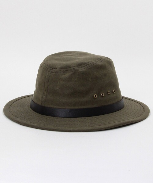 FILSON(フィルソン)の「FILSON/フィルソン Tin Cloth Packer Hat/ティンクロス パッカーハット(ハット・メンズ・ブラウン/オリーブ・LARGE)」の4枚目の写真