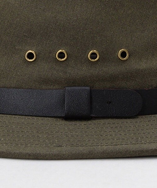 FILSON(フィルソン)の「FILSON/フィルソン Tin Cloth Packer Hat/ティンクロス パッカーハット(ハット・メンズ・ブラウン/オリーブ・LARGE)」の6枚目の写真