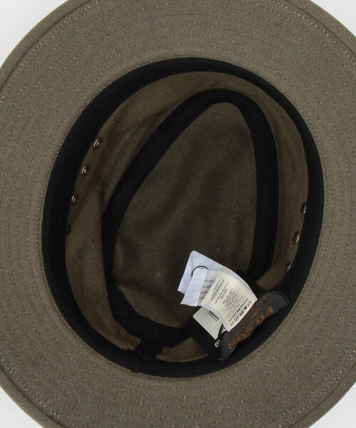 FILSON(フィルソン)の「FILSON/フィルソン Tin Cloth Packer Hat/ティンクロス パッカーハット(ハット・メンズ・ブラウン/オリーブ・LARGE)」の7枚目の写真