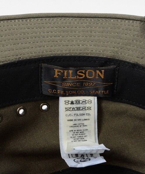 FILSON(フィルソン)の「FILSON/フィルソン Tin Cloth Packer Hat/ティンクロス パッカーハット(ハット・メンズ・ブラウン/オリーブ・LARGE)」の8枚目の写真