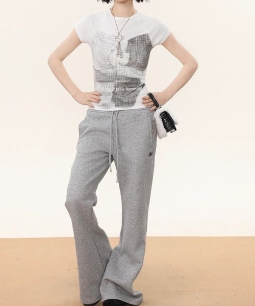 Vipoa(ヴィポア)の「vintage like short T-shirt(Tシャツ/カットソー・レディース・グレー/ホワイト・FREE)」の14枚目の写真