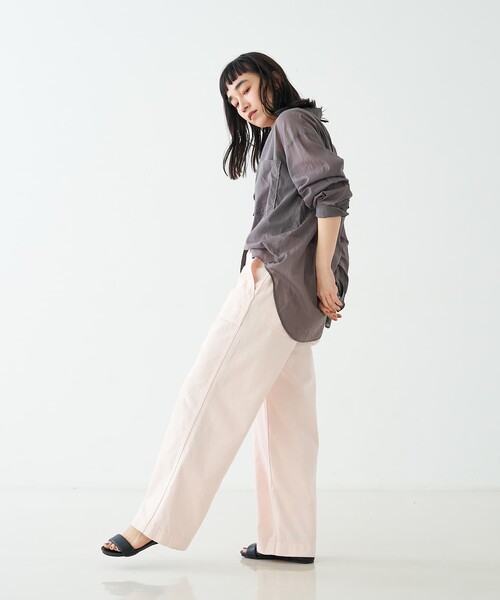 collex(コレックス)の「エアリーローンオーバーシャツ(シャツ/ブラウス・レディース・ブラウン/ベージュ/グレー・フリー)」の18枚目の写真