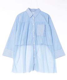 CONVERSE TOKYO | TULLE LAYERED STRIPE SHIRT(シャツ/ブラウス)