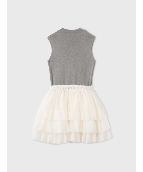 EIMY ISTOIRE(エイミーイストワール)の「ORGANZA COMBI KNIT DRESS(ワンピース・レディース・グレー/ベージュ/ブラック・F)」の22枚目の写真