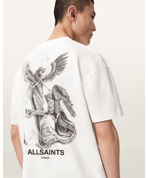 ALLSAINTS(オールセインツ)の「SERAPH SHORT SLEEVE GRAPHIC T-SHIRT | SERAPH 半袖 グラフィック Tシャツ(Tシャツ/カットソー・メンズ・ホワイト・S/M/XL/L/XS)」の2枚目の写真