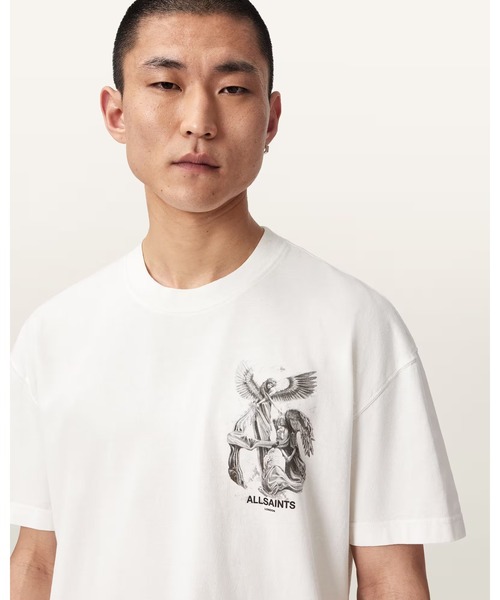 ALLSAINTS(オールセインツ)の「SERAPH SHORT SLEEVE GRAPHIC T-SHIRT | SERAPH 半袖 グラフィック Tシャツ(Tシャツ/カットソー・メンズ・ホワイト・S/M/XL/L/XS)」の5枚目の写真