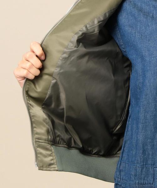 BEAUTY&YOUTH UNITED ARROWS（ビューティーアンドユースユナイテッドアローズ）の「BY ナイロンツイルMA-1ブルゾン ◆（MA-1・レディース・ブラック/オリーブ・FREE）」の14枚目の写真
