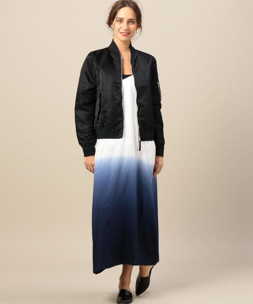 BEAUTY&YOUTH UNITED ARROWS（ビューティーアンドユースユナイテッドアローズ）の「BY ナイロンツイルMA-1ブルゾン ◆（MA-1・レディース・ブラック/オリーブ・FREE）」の8枚目の写真