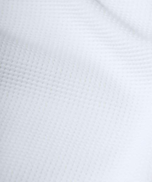 ANPAS(アンパス)の「Dry Waffle Knit Crew Neck Long Sleeve T-Shirt / ドライワッフルクルーネックロンT 長袖Tシャツ メンズ レディース 無地 シンプル ムジT(Tシャツ/カットソー・メンズ・オートミール/オフホワイト/スミクロ・L/LL/M)」の17枚目の写真