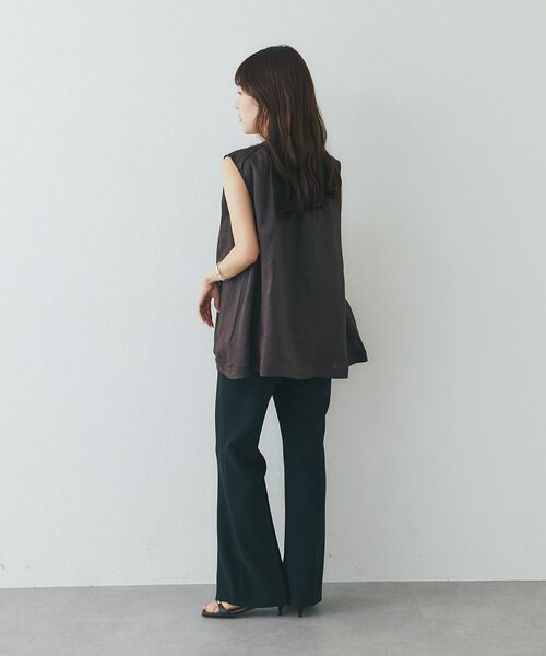 La boutique BonBon（ラブティックボンボン）の「【WEB限定】ラスターラミーブラウス（シャツ/ブラウス・レディース・オフホワイト/ブラウン・FREE）」の16枚目の写真