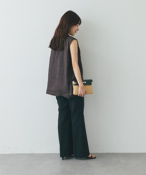 La boutique BonBon（ラブティックボンボン）の「【WEB限定】ラスターラミーブラウス（シャツ/ブラウス・レディース・オフホワイト/ブラウン・FREE）」の17枚目の写真