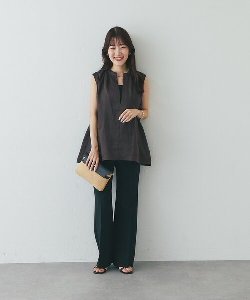 La boutique BonBon（ラブティックボンボン）の「【WEB限定】ラスターラミーブラウス（シャツ/ブラウス・レディース・オフホワイト/ブラウン・FREE）」の18枚目の写真