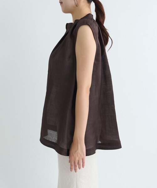 La boutique BonBon（ラブティックボンボン）の「【WEB限定】ラスターラミーブラウス（シャツ/ブラウス・レディース・オフホワイト/ブラウン・FREE）」の20枚目の写真