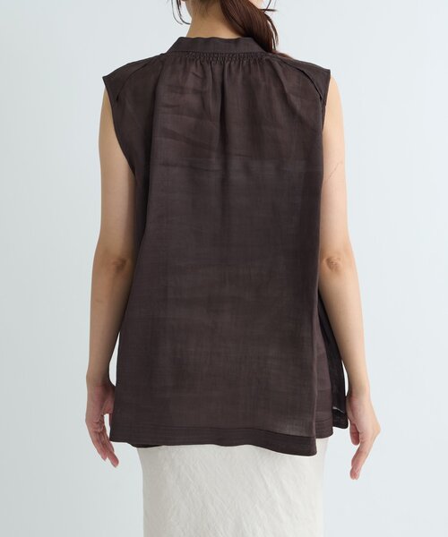 La boutique BonBon（ラブティックボンボン）の「【WEB限定】ラスターラミーブラウス（シャツ/ブラウス・レディース・オフホワイト/ブラウン・FREE）」の21枚目の写真