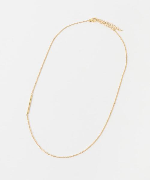 SMELLY(スメリー)の「SMELLY so’ asymmetric bar necklace(ネックレス・レディース・ゴールド・-)」の4枚目の写真
