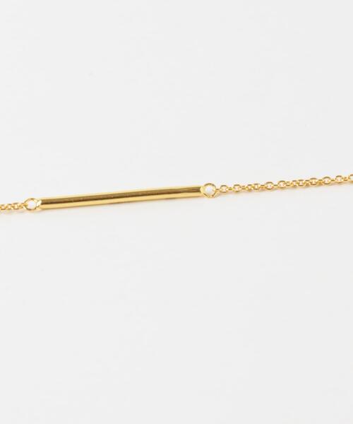 SMELLY(スメリー)の「SMELLY so’ asymmetric bar necklace(ネックレス・レディース・ゴールド・-)」の6枚目の写真